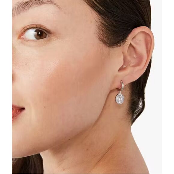 Kate Spade NEW Something Sparkly huggie earrings - Picture 3 of 8